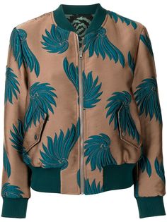 Dries Van Noten Pre-Owned двусторонний бомбер с вышивкой