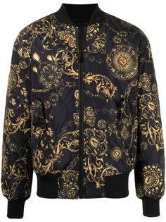 Versace Jeans Couture бомбер с принтом Baroque
