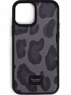 Dolce & Gabbana чехол для iPhone 12 с леопардовым принтом