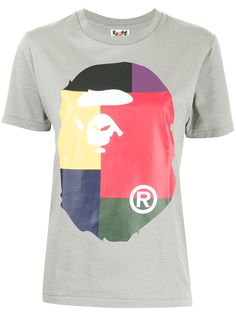 A BATHING APE® футболка с принтом в стиле колор-блок Bape