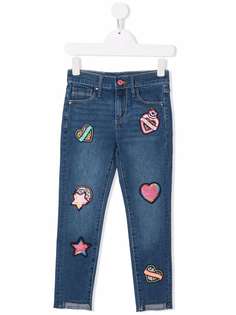 Billieblush узкие джинсы с нашивками