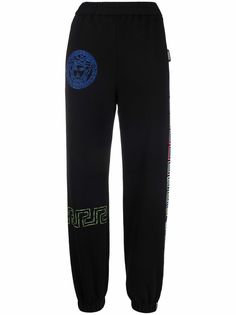 Versace спортивные брюки с вышивкой Medusa