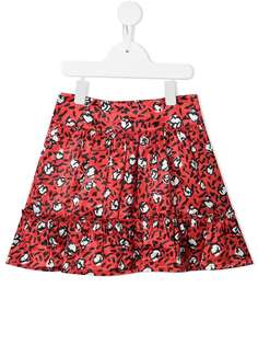 The Marc Jacobs Kids расклешенная юбка с леопардовым принтом