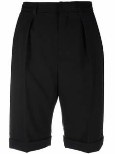 Saint Laurent шорты строгого кроя с завышенной талией