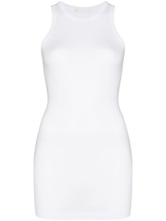 WARDROBE.NYC платье мини без рукавов в рубчик
