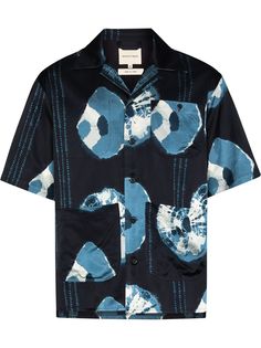 Nicholas Daley рубашка Shibori с короткими рукавами