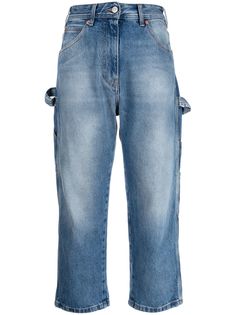 MM6 Maison Margiela укороченные джинсы прямого кроя