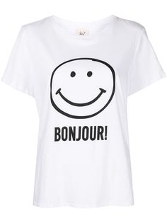 Cinq A Sept футболка Bonjour с принтом