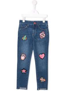 Billieblush джинсы с нашивками