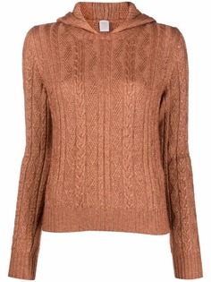 Eleventy джемпер фактурной вязки с капюшоном