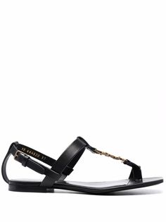 Saint Laurent сандалии с логотипом