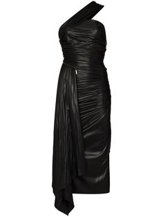 Maria Lucia Hohan драпированное платье миди Taniyah на одно плечо