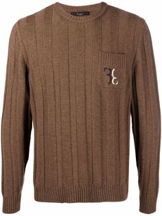 Billionaire шерстяной джемпер с вышитым логотипом