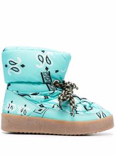 Khrisjoy дутые ботинки с принтом