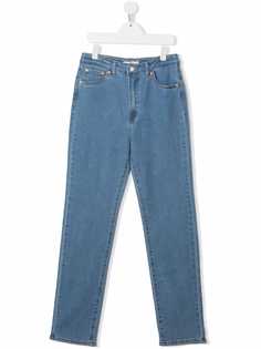 Levis Kids прямые джинсы с завышенной талией