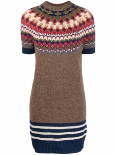 Dsquared2 шерстяное платье-джемпер вязки интарсия