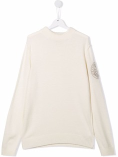 Stone Island Junior джемпер с вышитым логотипом