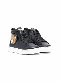 Moschino Kids высокие кеды Toy Bear