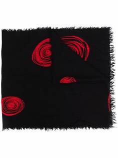 Yohji Yamamoto шерстяной шарф с бахромой