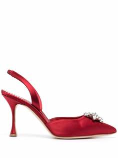 Manolo Blahnik туфли Cassinasli 100 с ремешком на пятке