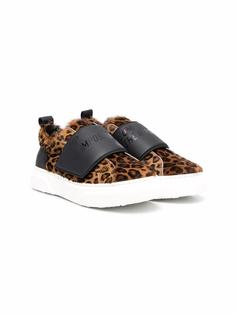 Dsquared2 Kids слипоны с леопардовым принтом