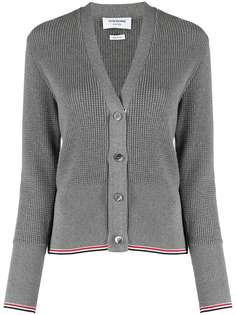 Thom Browne кардиган с V-образным вырезом и полосками RWB