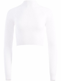 Alice+Olivia шерстяной джемпер Irena в рубчик