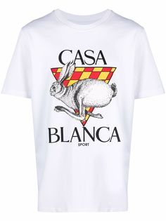 Casablanca футболка с графичным принтом