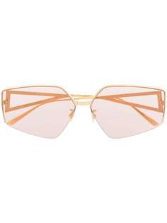 Bottega Veneta Eyewear солнцезащитные очки в квадратной оправе
