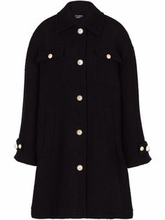 Dolce & Gabbana фактурное однобортное пальто