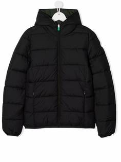 Save The Duck Kids двустороннее пальто с капюшоном