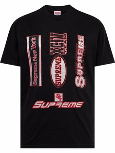 Supreme футболка с логотипом