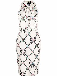 Boutique Moschino платье миди с цветочным принтом