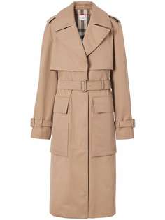 Burberry однобортный тренч