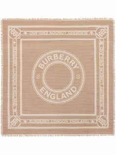 Burberry большой платок с логотипом