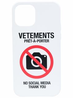 VETEMENTS чехол для iPhone 12 Pro с логотипом Antisocial