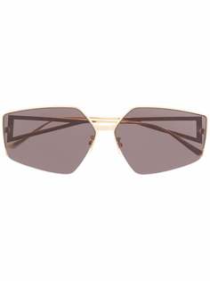 Bottega Veneta Eyewear солнцезащитные очки в квадратной оправе