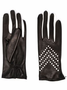 Emporio Armani перчатки с контрастной деталью