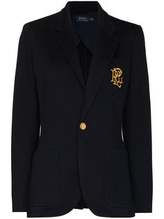 Polo Ralph Lauren блейзер с вышитой монограммой