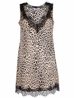 LIU JO ночная рубашка с леопардовым принтом