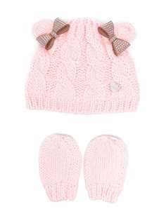 Monnalisa комплект из шапки и варежек