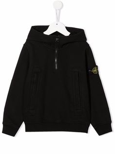 Stone Island Junior худи с нашивкой-логотипом