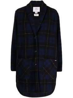 Woolrich однобортное пальто в клетку