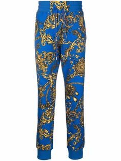 Versace Jeans Couture спортивные брюки с принтом Barocco