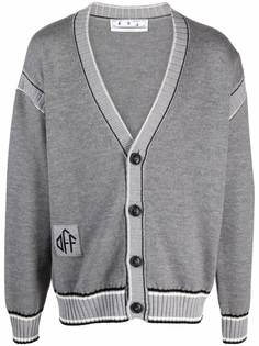 Off-White кардиган с нашивкой-логотипом