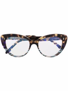 Cutler & Gross очки в оправе кошачий глаз черепаховой расцветки