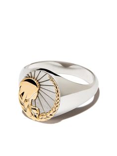 Foundrae перстень Virgo из белого и желтого золота