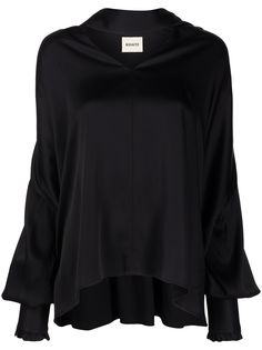 KHAITE блузка The Fran с V-образным вырезом