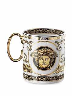 Versace фарфоровая кружка Virtus Alphabet U