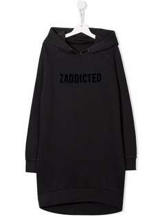 Zadig & Voltaire Kids платье-свитер с капюшоном